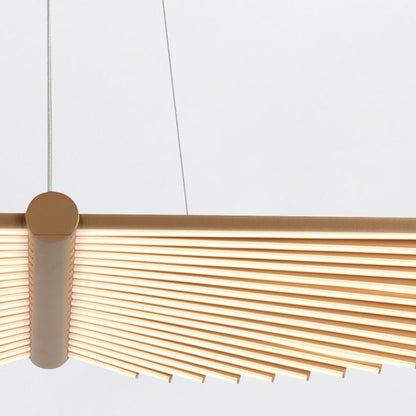 Eurofase Seraph Integrated LED Matte Gold Linear Island Chandelier