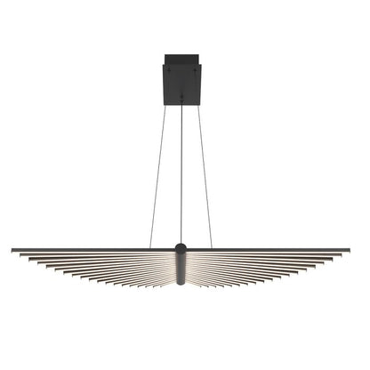 Eurofase Seraph Integrated LED Matte Black Linear Island Chandelier