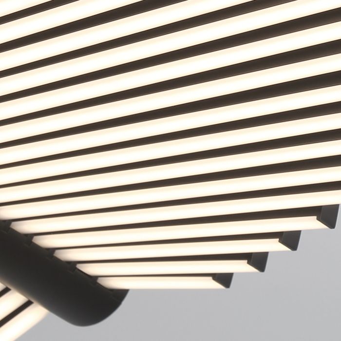 Eurofase Seraph Integrated LED Matte Black Linear Island Chandelier