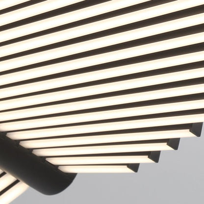 Eurofase Seraph Integrated LED Matte Black Linear Island Chandelier