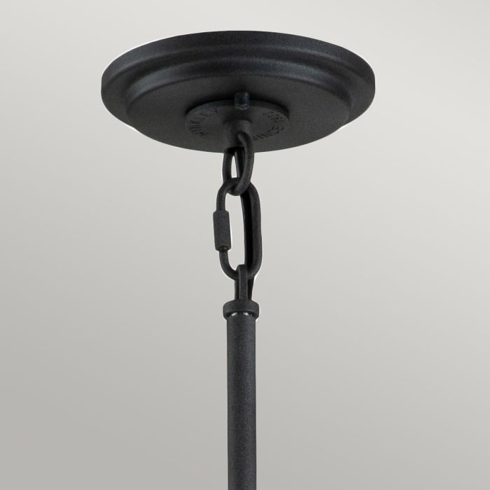 Hinkley Silas 8-Light Aged Zinc & Heritage Brass Semi-Flush Chandelier