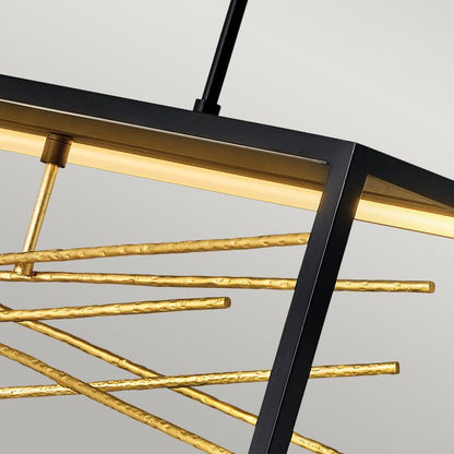Hinkley Styx LED Black & Gilded Gold Island Chandelier