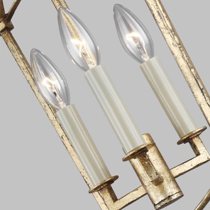 Generation Lighting (Feiss) Thayer 3-Light Antique Gild Lantern Chandelier