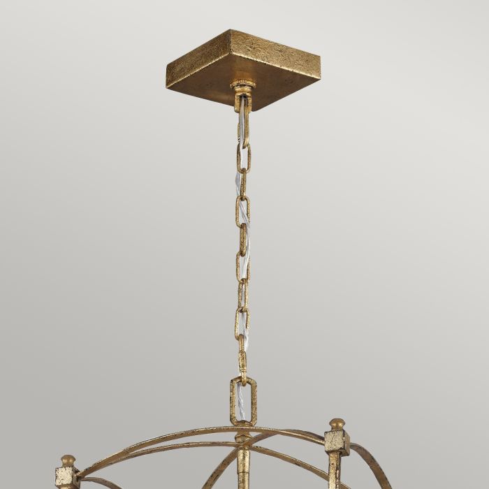 Generation Lighting (Feiss) Thayer 3-Light Antique Gild Lantern Chandelier