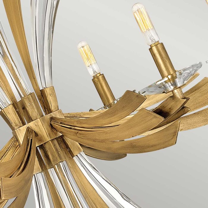 Hinkley Vida 6-Light Burnished Gold Modern Chandelier