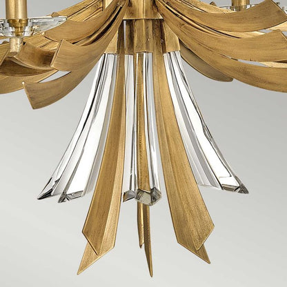 Hinkley Vida 6-Light Burnished Gold Modern Chandelier