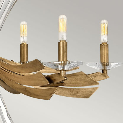 Hinkley Vida 6-Light Burnished Gold Modern Chandelier
