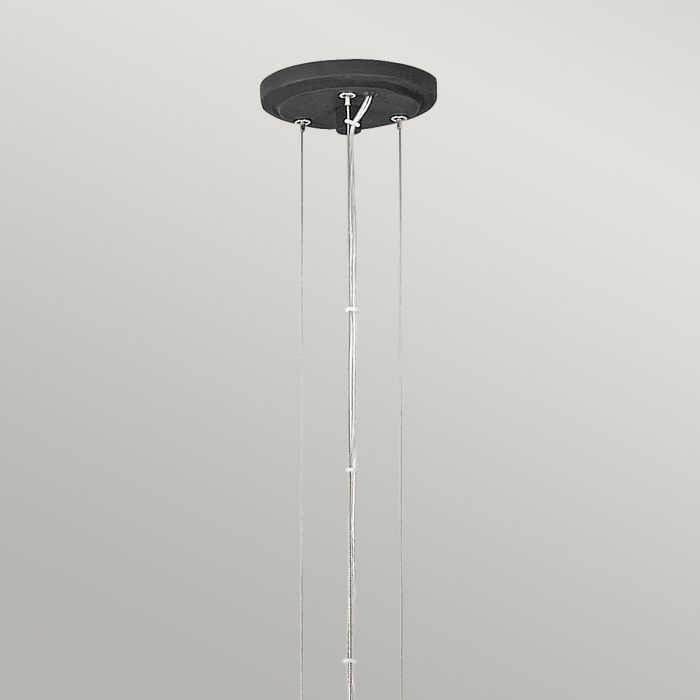 Hinkley Willow 18-Light Carbon Black with Deluxe Gold Ring Chandelier