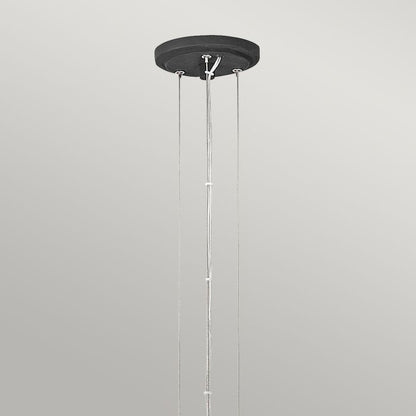 Hinkley Willow 18-Light Carbon Black with Deluxe Gold Ring Chandelier