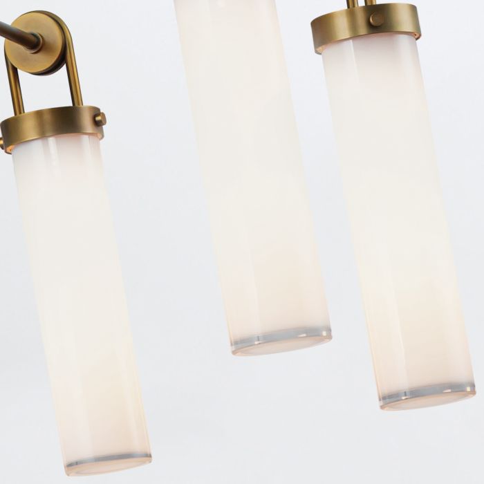 Alora Wynwood 6-Light Vintage Brass Modern Chandelier