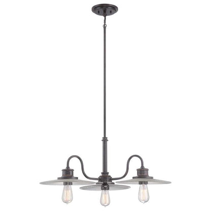Quoizel Admiral 3-Light Imperial Bronze Industrial Chandelier