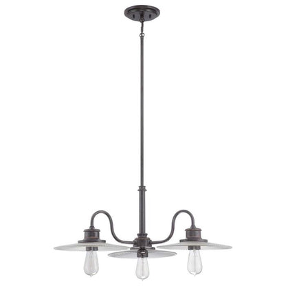 Quoizel Admiral 3-Light Imperial Bronze Industrial Chandelier
