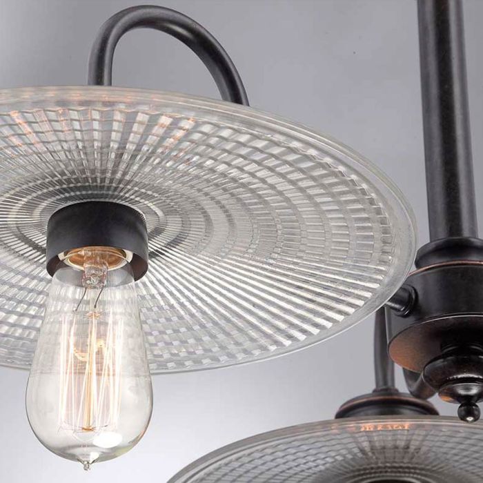 Quoizel Admiral 3-Light Imperial Bronze Industrial Chandelier