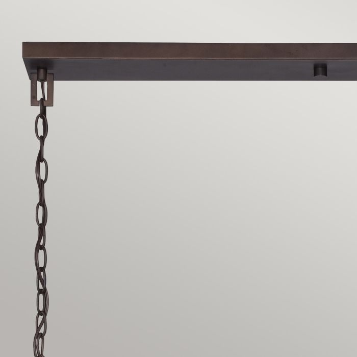 Quoizel Aldora 8-Light Palladian Bronze Onyx Island Chandelier
