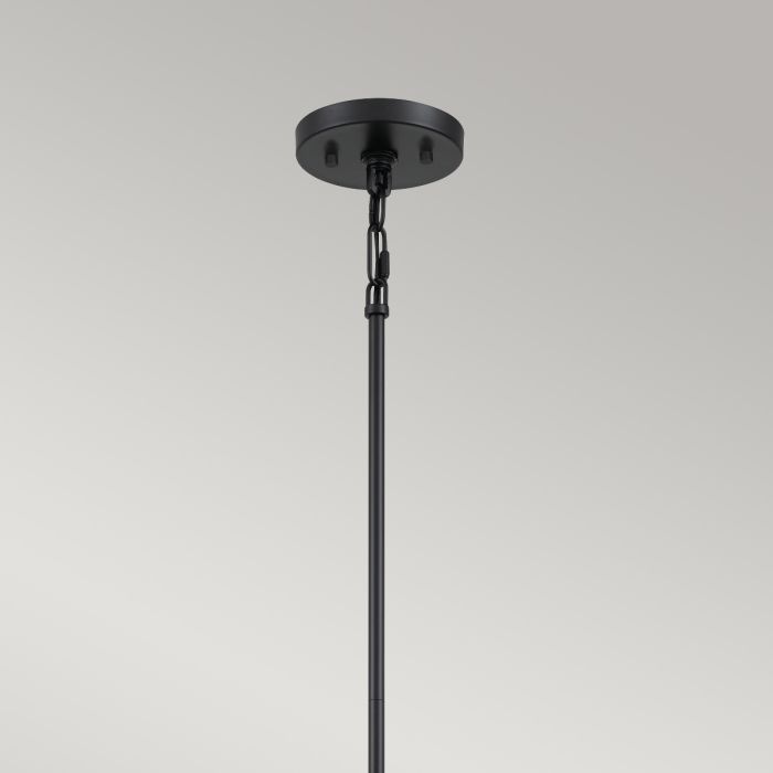 Quoizel Bismarck 5-Light Earth Black Steel Modern Chandelier