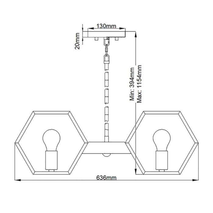 Quoizel Bismarck 5-Light Earth Black Steel Modern Chandelier