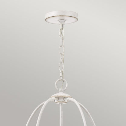 Quoizel Bradbury 5-Light Antique White Candle Chandelier