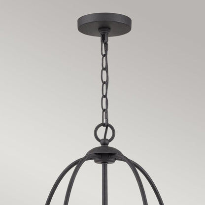 Quoizel Bradbury 5-Light Grey Ash Candle Chandelier