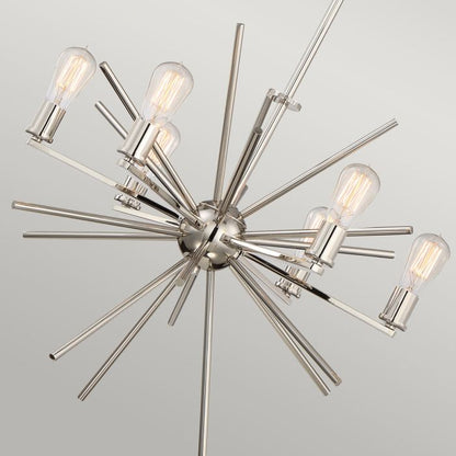 Quoizel Carnegie 6-Light Imperial Silver Sputnik Chandelier