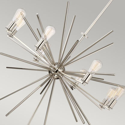 Quoizel Carnegie 8-Light Imperial Silver Sputnik Chandelier