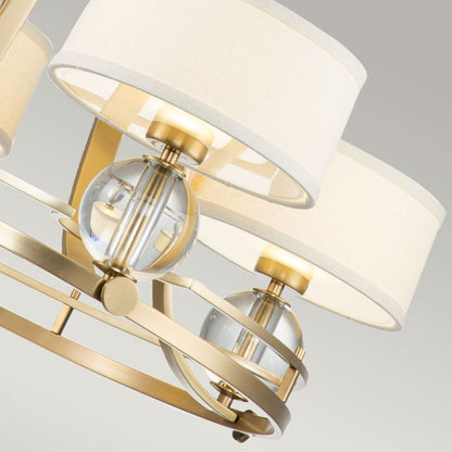 Quoizel Gotham 4-Light Brushed Brass Modern Chandelier