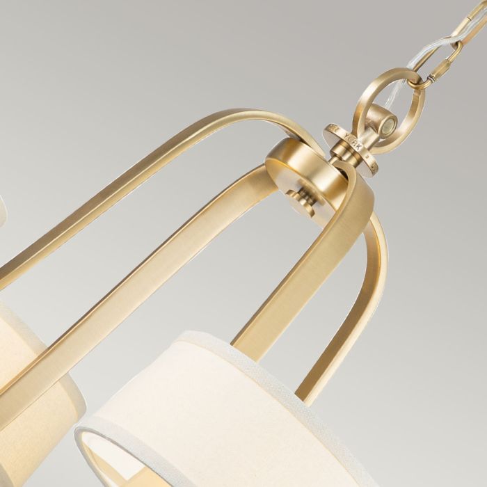 Quoizel Gotham 4-Light Brushed Brass Modern Chandelier