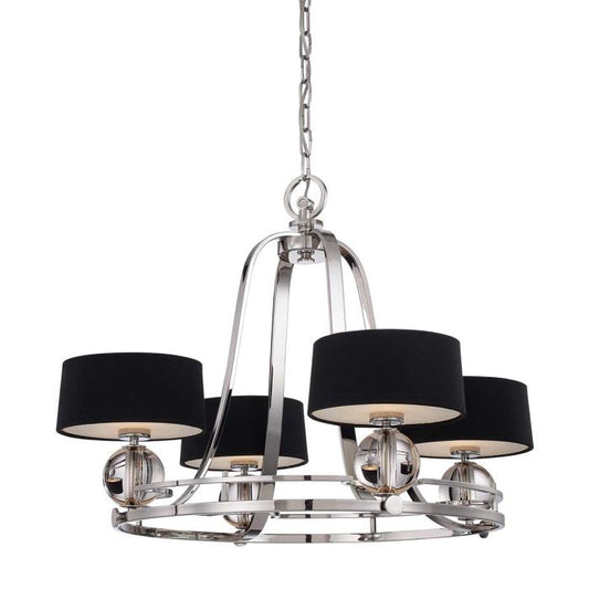 Quoizel Gotham 4-Light Imperial Silver Modern Chandelier