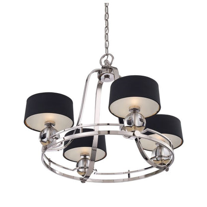 Quoizel Gotham 4-Light Imperial Silver Modern Chandelier