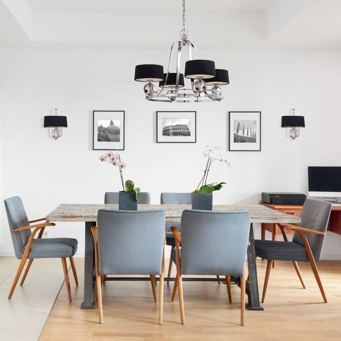 Quoizel Gotham 4-Light Imperial Silver Modern Chandelier