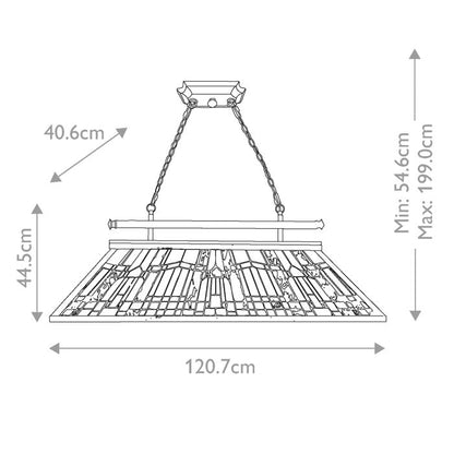 Quoizel Inglenook 3-Light Valiant Bronze Island Chandelier