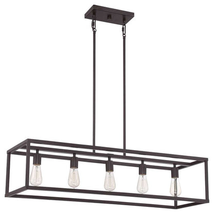 Quoizel New Harbor 5-Light Western Bronze Island Chandelier
