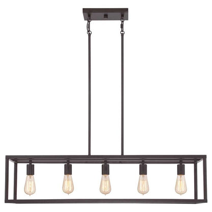 Quoizel New Harbor 5-Light Western Bronze Island Chandelier