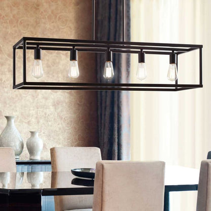 Quoizel New Harbor 5-Light Western Bronze Island Chandelier