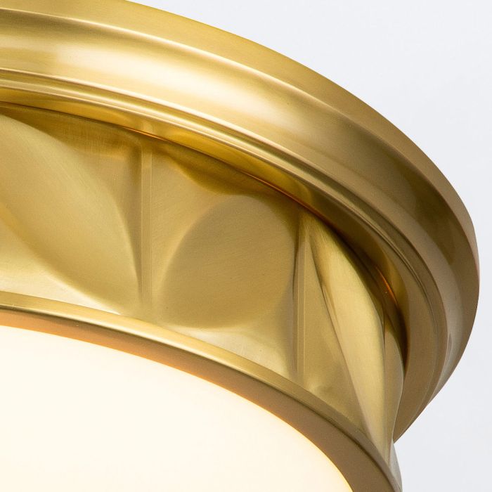 Quintiesse Epsilon 3-Light Aged Brass Flush Chandelier