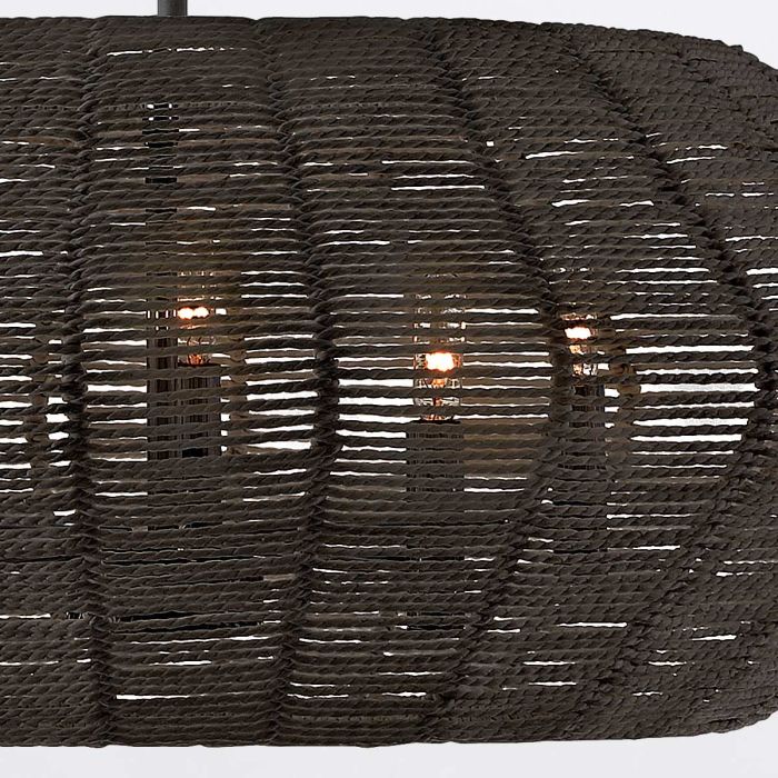 Hinkley Luca 5-Light Black Modern Duo-Mount Pendant Chandelier