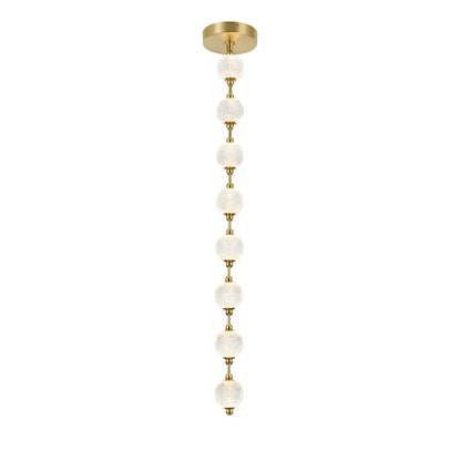 Alora Marni 8-Head Natural Brass LED Modern Pendant Chandelier