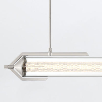 Eurofase Espada Polished Chrome Modern Linear Pendant Chandelier