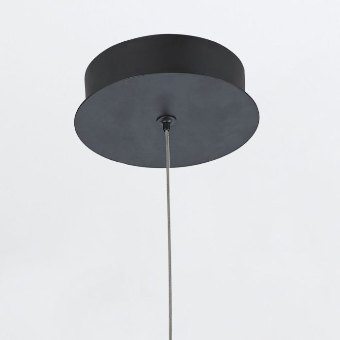 Eurofase Demark 1-Light Matte Black Modern Pendant Chandelier