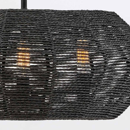 Hinkley Luca 3-Light Black Modern Duo-Mount Pendant Chandelier