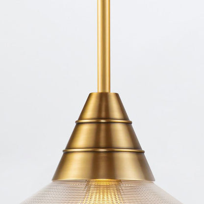 Alora Willard 1-Light Vintage Brass Modern Pendant Chandelier