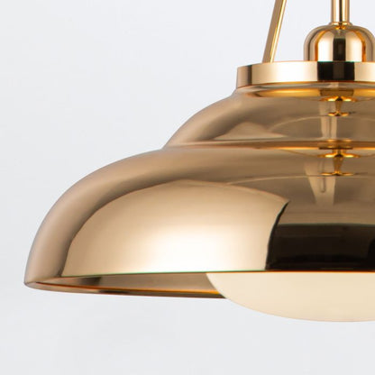 Alora Palmetto 1-Light Polished Brass Modern Pendant Chandelier