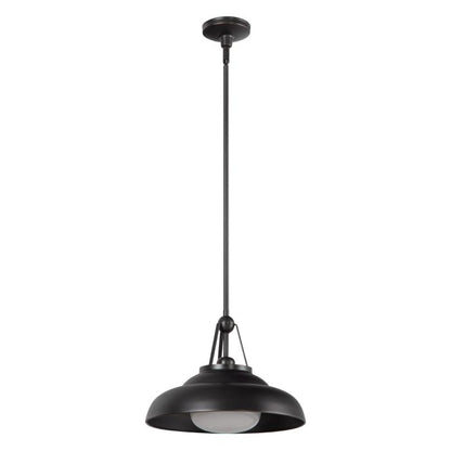 Alora Palmetto 1-Light Urban Bronze Modern Pendant Chandelier
