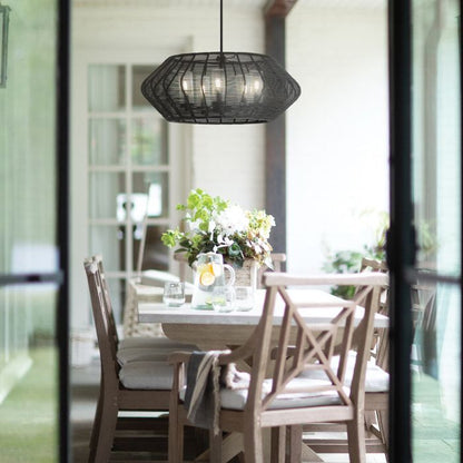 Hinkley Luca 5-Light Black Modern Duo-Mount Pendant Chandelier