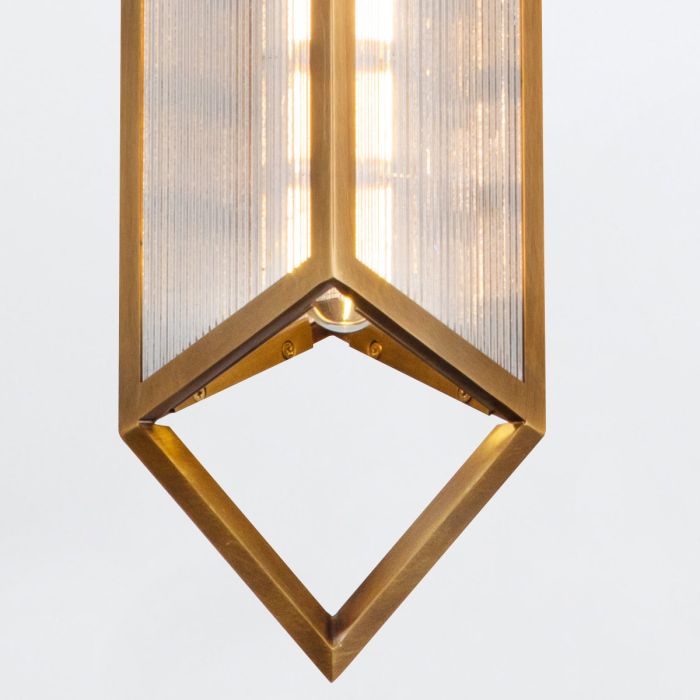 Alora Cairo 1-Light Vintage Brass Modern Pendant Chandelier