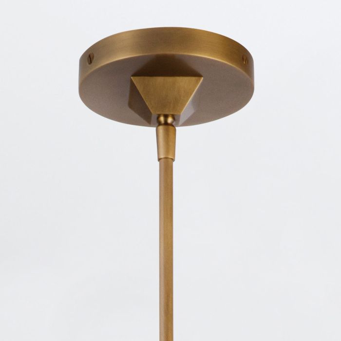 Alora Cairo 1-Light Vintage Brass Modern Pendant Chandelier