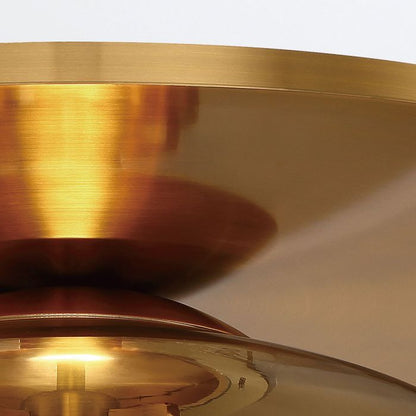 Eurofase Nottingham 3-Light Antique Brass Flush Chandelier