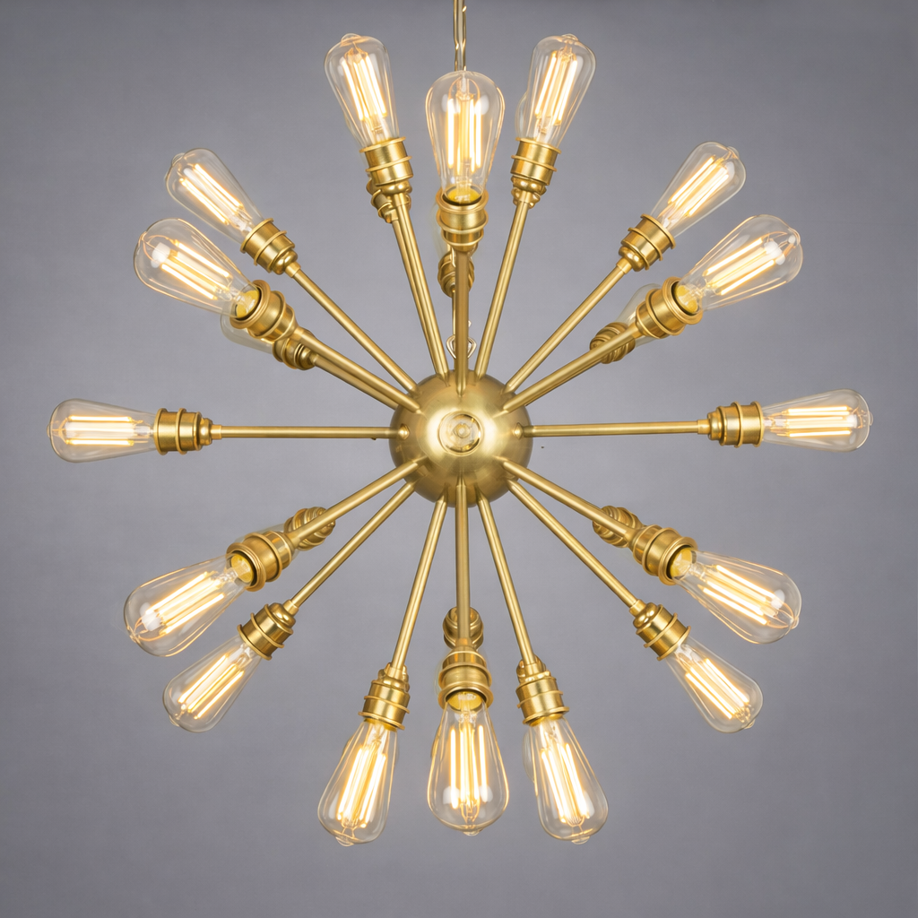 Mullan Lighting Sapporo 29-Light Brass Sputnik Chandelier