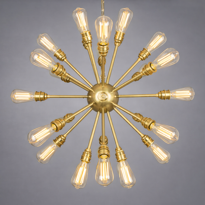 Mullan Lighting Sapporo 29-Light Brass Sputnik Chandelier
