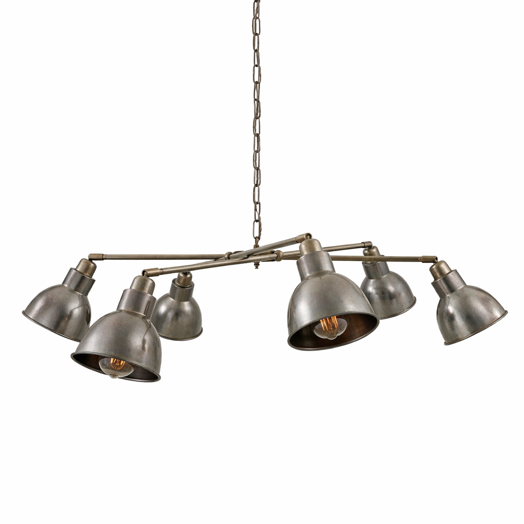 Mullan Lighting Bridgetown 6-Light Modern Brass Chandelier