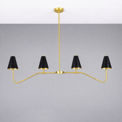 Mullan Lighting Salvador 4-light Island Brass Bar Chandelier